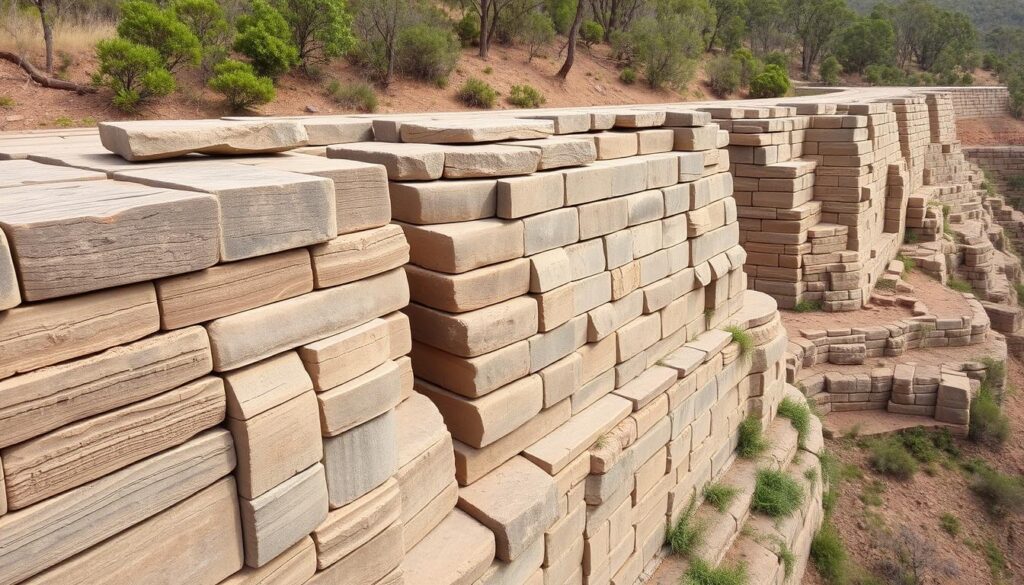 Convict history sites Sydney: Old Great North Road stone walls