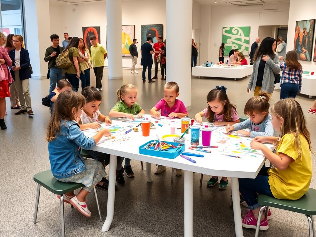 children creating art at Museum of Contemporary Art family events this weekend