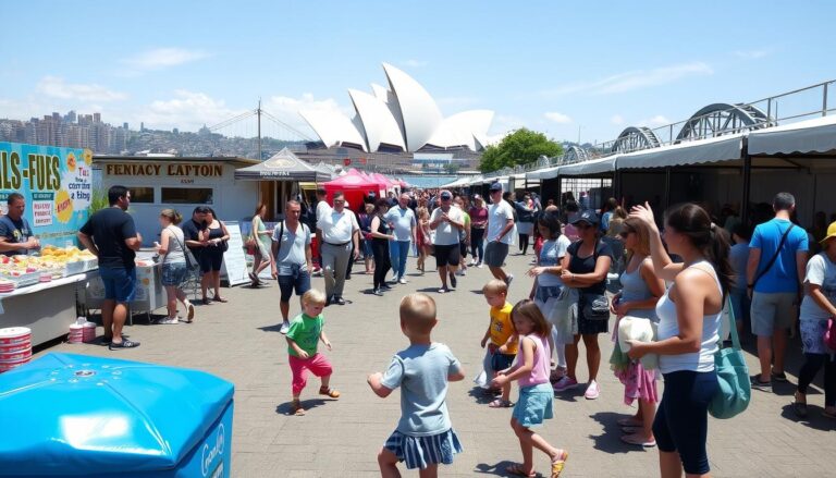 family events this weekend at Sydney Harbour featuring outdoor festival activities