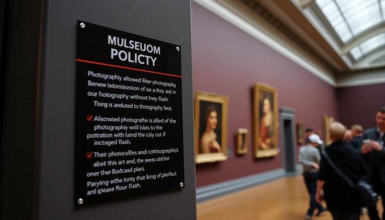 museum photography tips sydney policy sign at Art Gallery of NSW