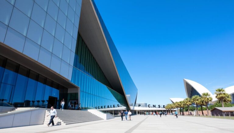 Exterior view of one of the best Sydney science museums with modern architecture