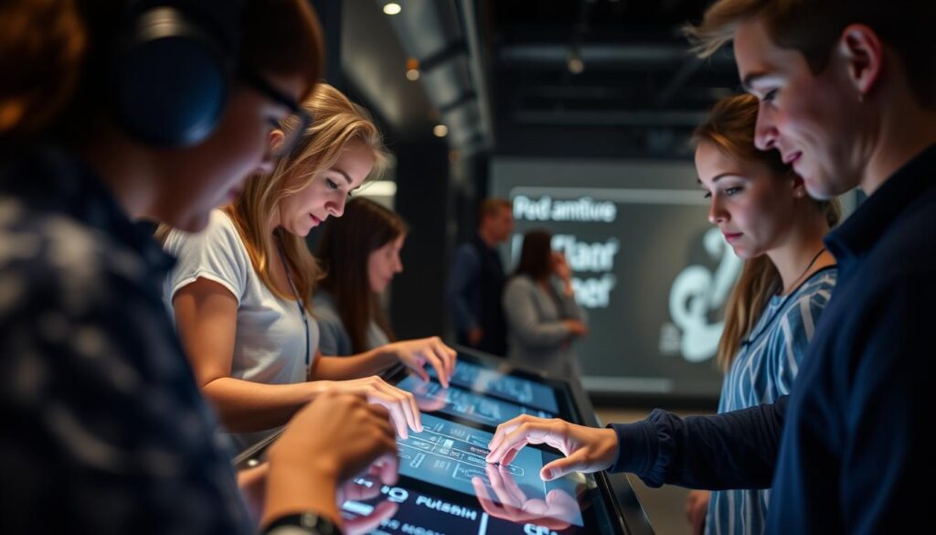 Interactive display at Powerhouse Museum exhibition