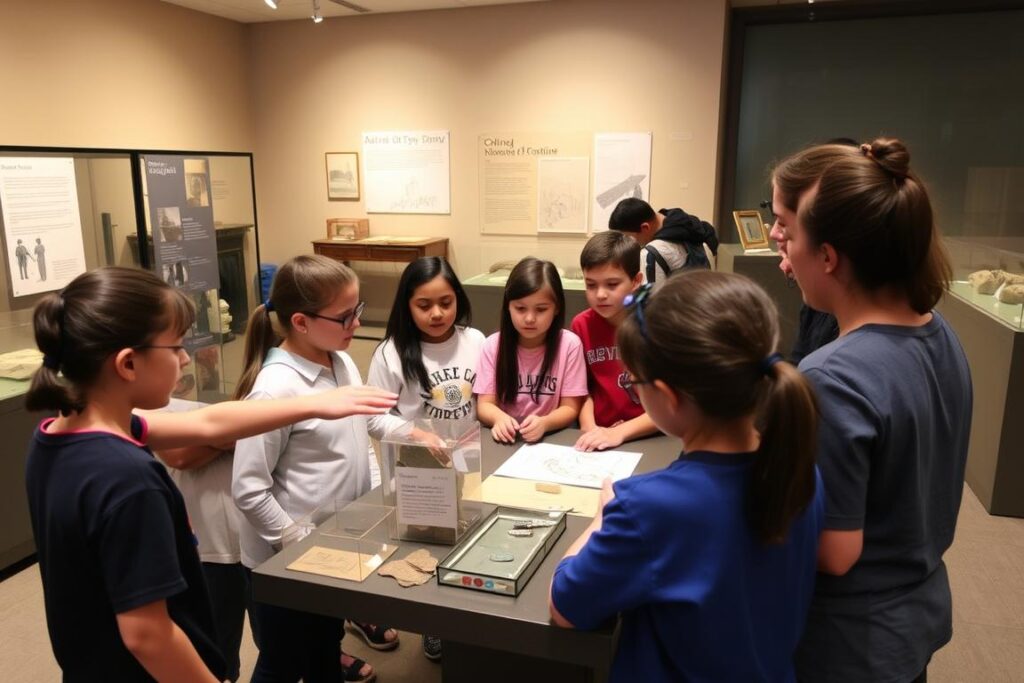School group learning at the Museum of Sydney History