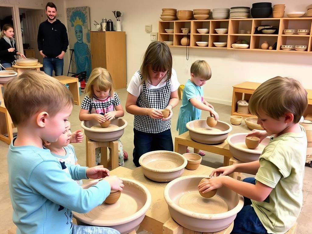 Sydney school holiday activities at pottery class