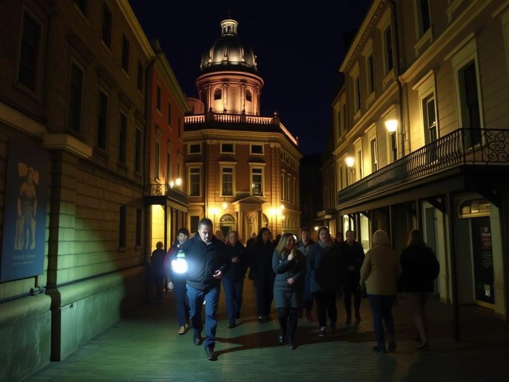 Convict Sydney historical walking tour at night