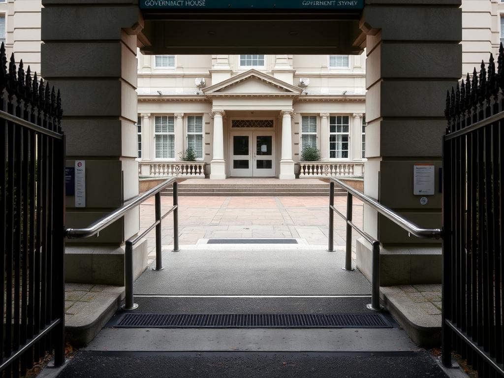 Government House Sydney Tour accessible entrance with ramp