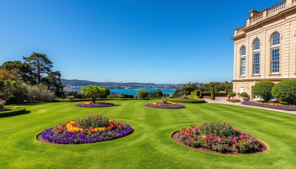 Government House Sydney Tour gardens with harbor views