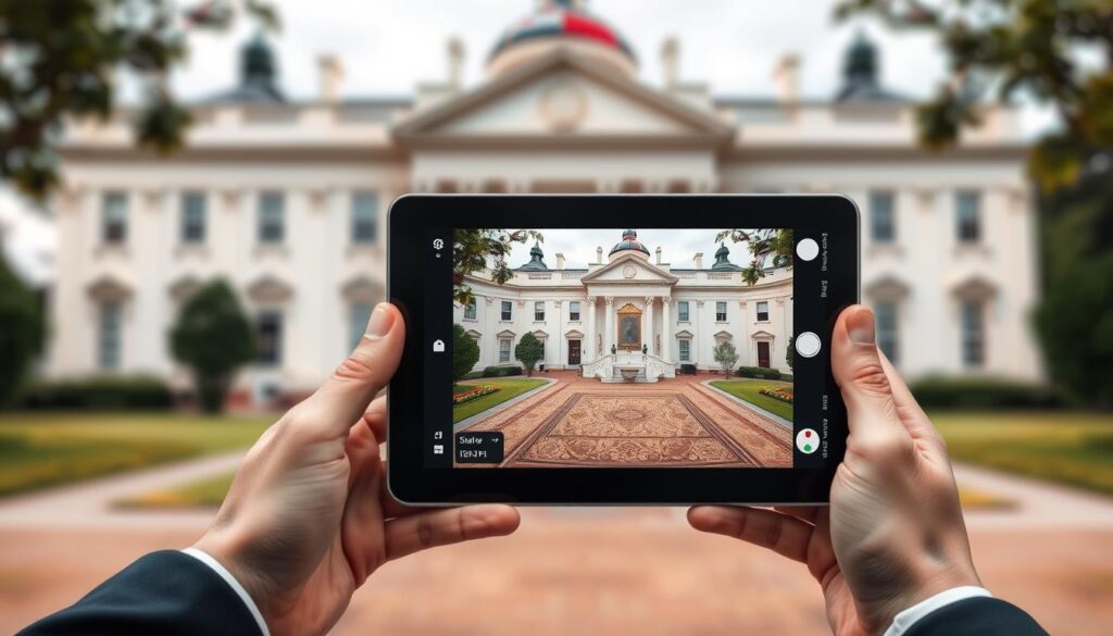 Government House Sydney Tour virtual experience on digital device