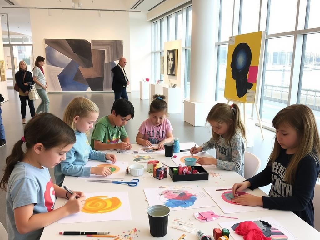 Modern art workshop for kids at Museum of Contemporary Art Sydney