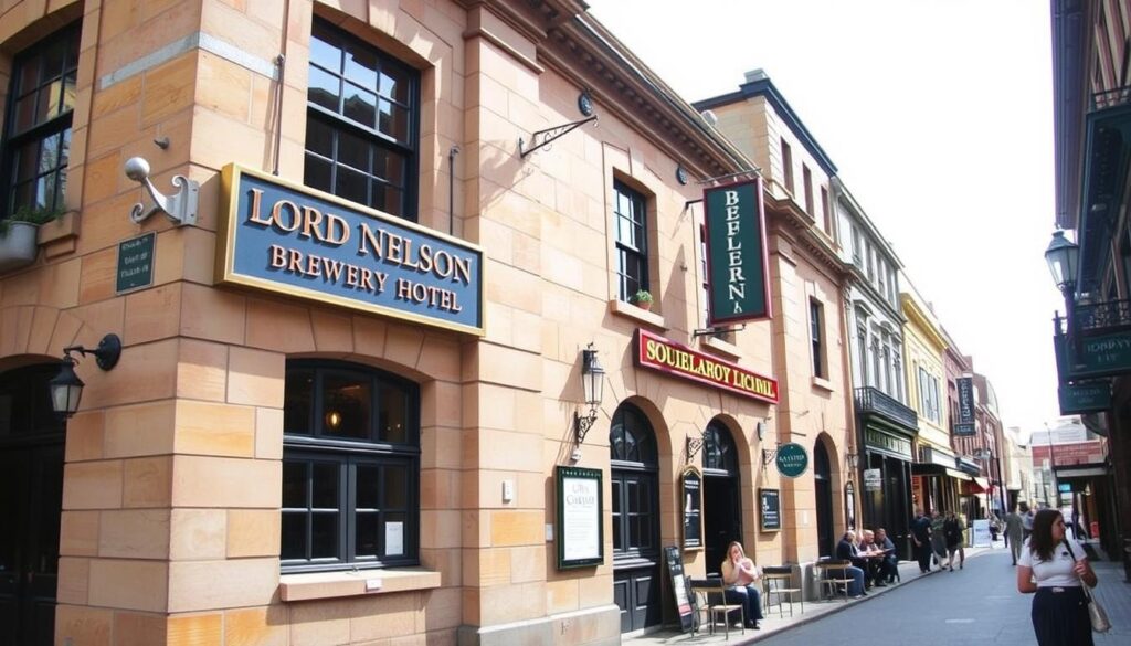 The Lord Nelson Brewery Hotel, historic colonial pub in Sydney